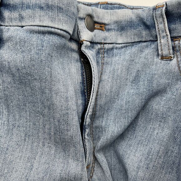 Chico's Perfect Stretch Girlfriend Slim Ankle Jeans Size 2.5R Embellished Split - Picture 10 of 14